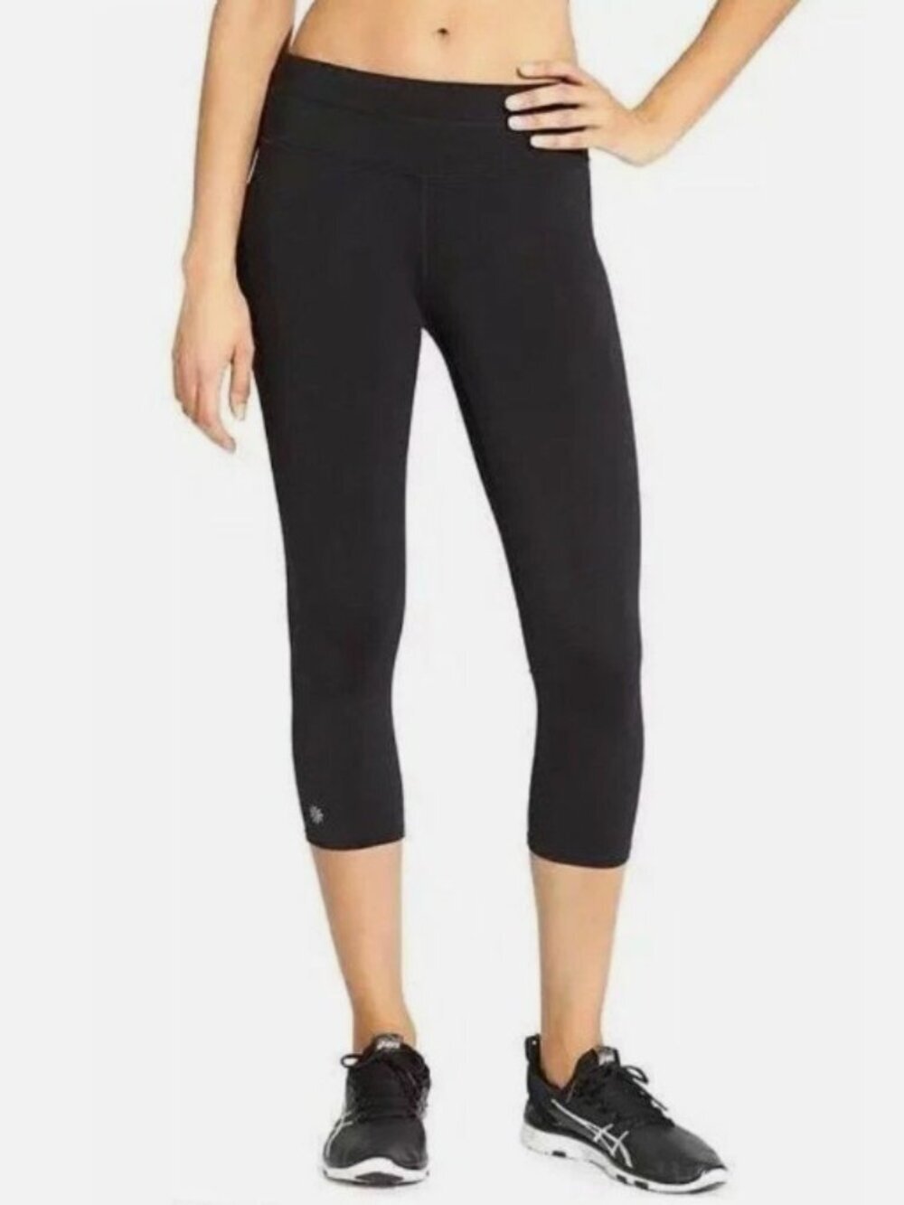 Athleta Leggings Womens Small‎ Sonar Capri Running Yoga Pocket Black